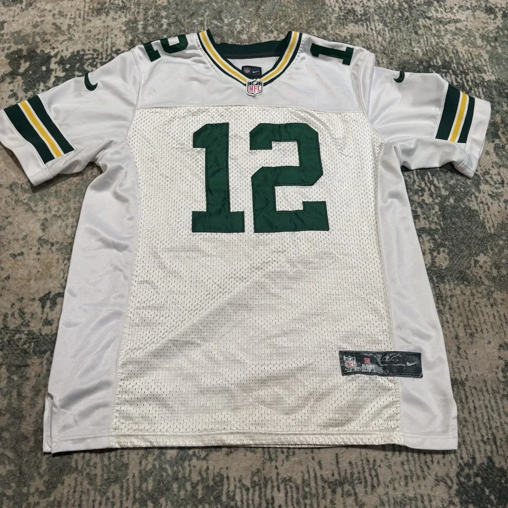 Nike Elite Authentic Aaron Rodgers Green Bay Packers Jersey 44 Stitched